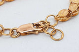 22k Yellow Gold Mirror Link Bracelet 7.3 Grams 8 Inch Eb0826rxzsa