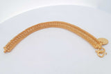 22k Yellow Gold Woven Floral Design Bracelet 30 Grams 6 Inch Eb0726wwxzsa