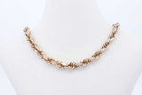 14k Yellow Gold Rope Chain Necklace 43 Grams 28.5 Inch Eb0626wxxzde