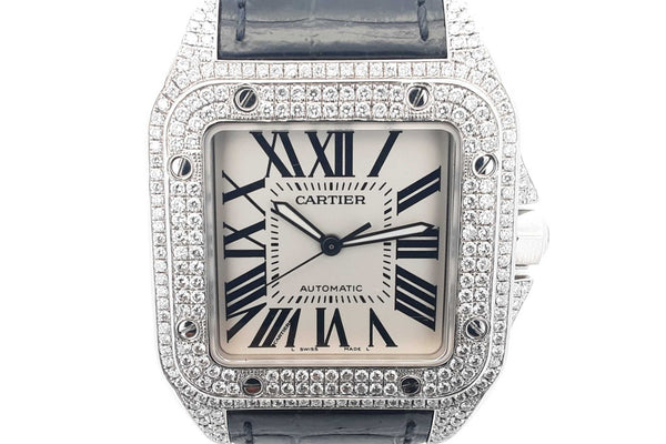 Cartier Santos 100 Stainless Steel Automatic Watch 41mm Eb0524xxxxzsa