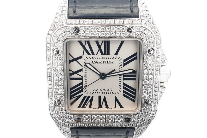 Cartier Santos 100 Stainless Steel Automatic Watch 41mm Eb0524xxxxzsa