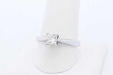 0.5ctw Princess Cut Diamond Ring 14k White Gold 3.7 Grams Size 8.75 Eb0725pxzde