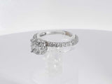 1 Cttw Center Round Diamond Ring 10k White Gold 1.7 Grams Size 5.5 Aa0425loirsa