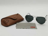 Ray-ban Rb3026 Aviator Large Metal Ii Black Sunglasses With Case Aa0726crsa