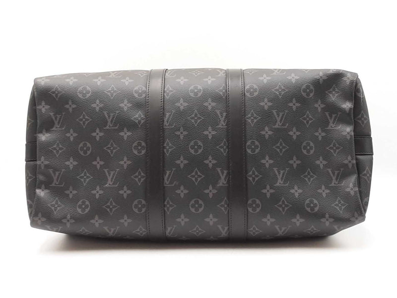 Louis Vuitton Keepall Bandoulière 45 Monogram Eclipse Coated Canvas Fw0725lzxzdu
