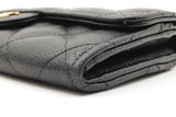 Chanel Classic Black Caviar Leather Long Flap Wallet Sd0726erzdu