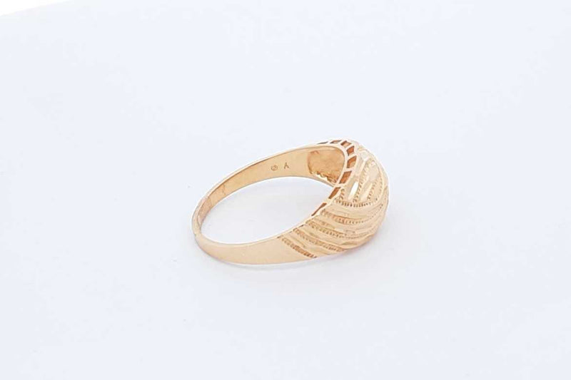 18k Yellow Gold Ring 3 Grams Size 9 Eb1124llxdu