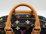 Louis Vuitton Takashi Murakami Trouville Black Multicolor Monogram Coated Canvas Handbag Do0525lxzxde