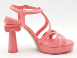 Chanel Goatskin Parthenon Platform Heels Pink Size 36 Aa0525crsa