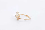 Approx. 0.03ctw Diamond Ring In 14k Yellow Gold 2 Grams Size 6 Eb0125irsa