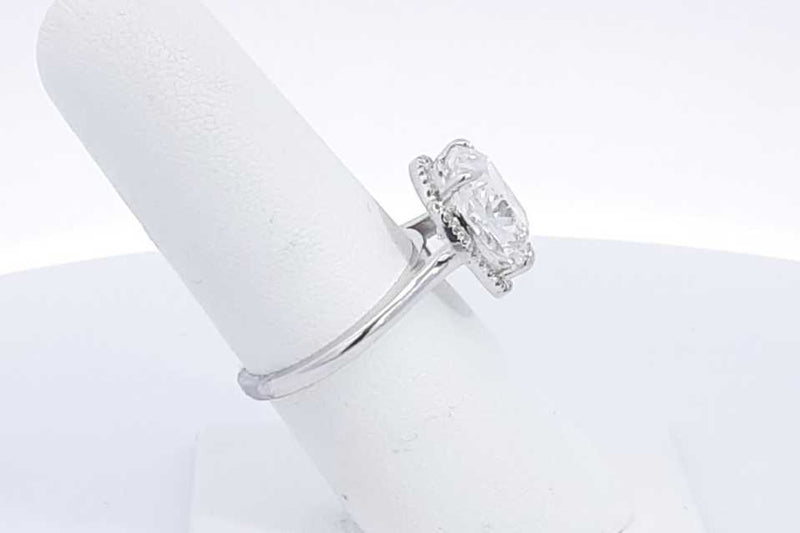 Lab Grown Cushion Cut Center Diamond 6ctw In 14k White Gold 4.6g Eb0623iprx