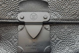 Louis Vuitton Monogram Taurillon Black Leather S Lock Sling Bag Eb1125llrxde