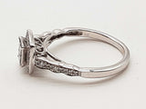 0.64 Cttw Natural Diamonds 14k White Gold 4.0g Ring Size 9 Do0226wxzde