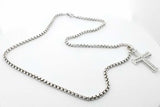 David Yurman Sterling Silver Chevron Cross Pendant Necklace 22 Inch Eb0926wrxsa