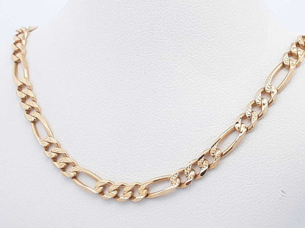 14k Yellow Gold Figaro Chain 12.3 Grams 20 Inch Eb1024pxzsa