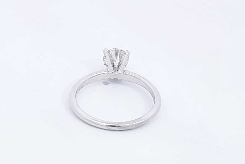 Round Diamond Approx. 0.96ctw Solitaire Ring In 14k White Gold 2.79g Eb723lwxzsa