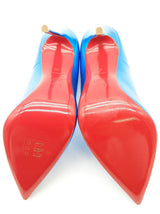 Christian Louboutin So Kate 120 Metallic Blue Heels Size Eu 40 Do0426lrzde