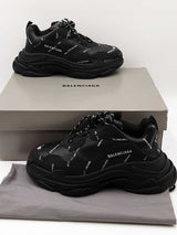Balenciaga All Over Logo Triple S Sneakers Size 43 Eb0226wxzdu