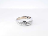 1.10 Cttw Diamond & 14k White Gold Wedding Band 5.3 Grams Size 11 Fw0926wcrdu