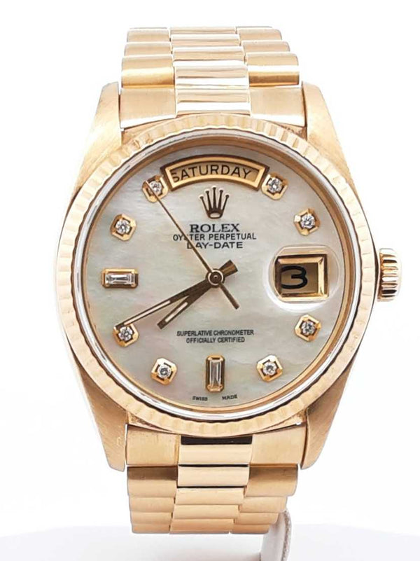 Rolex Oyster Presidential Day-date 18k Yellow Gold 36mm Watch 130.5 Grams Fw0425loxzxdu