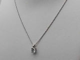 Birks 0.78 Dwt Diamond 2.8 Grams 18k White Gold 16 Inch Pendant Chain Gs1125lxermia