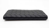 Bottega Veneta Intrecciato Black Leather Long Wallet Sd1225lizdu