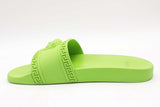 Versace Medusa Neon Green Pool Slides Size 44 Eb0625crsa