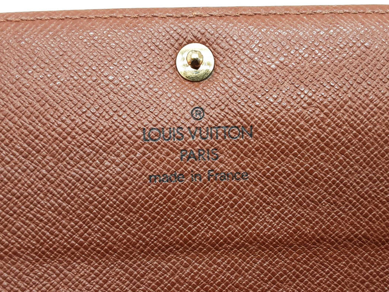 Louis Vuitton Monogram Coated Canvas Wallet Sd0625lrzde