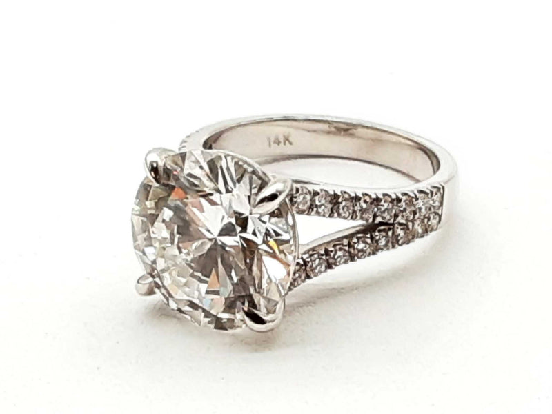 Approx 7.6 Ctw Lab Grown Diamonds 14k Wg 6.4g Ring Size 6.5 Do0424woxzde