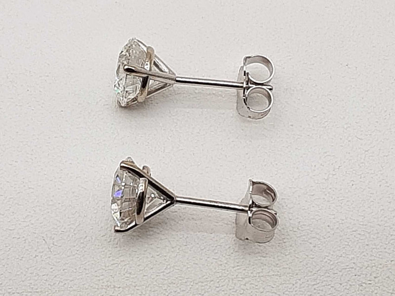 2.00 Cttw Lab Grown Diamonds 14k White Gold 1.1g Stud Earrings Do0723srxde