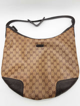 Gucci Princey Tan Gg Crystal Coated Canvas Hobo Bag Do1125orxde