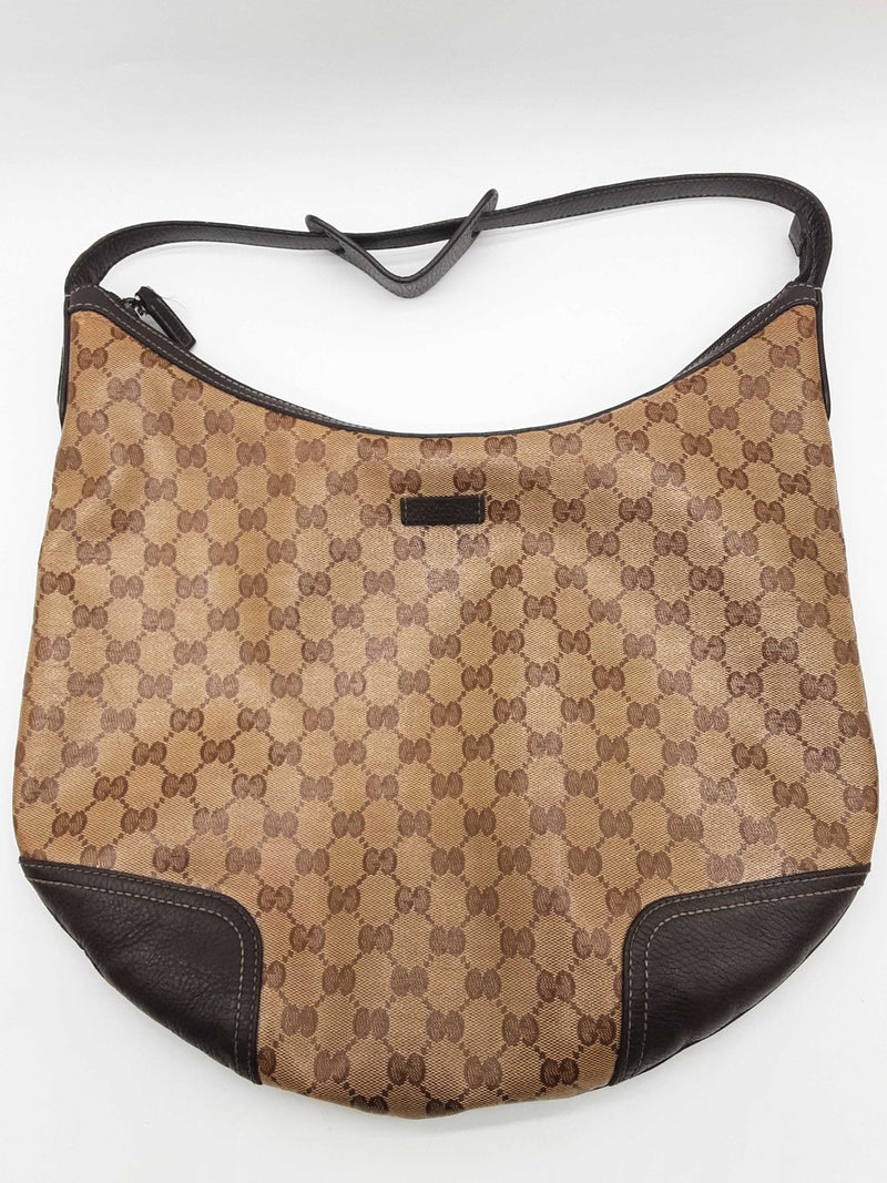 Gucci Princey Tan Gg Crystal Coated Canvas Hobo Bag Do1125orxde