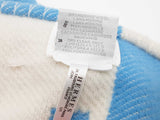 Hermes Avalon H Logo Blue White Mix Wool Baby Blanket Do0926prxde