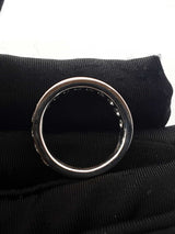 1.95 Cttw Diamond & 14k White Gold Wedding Band 4.9 Grams Size 6.75 Fw0926orxdu