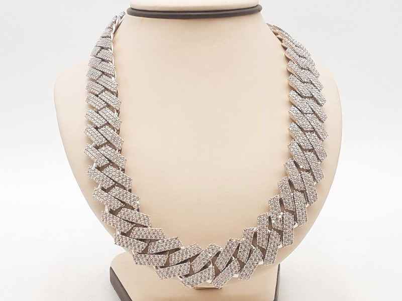 42.4 Cttw Diamond 14k White Gold 365.8 G Cuban Chain 22 In Aa1224wixzxsa