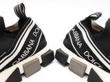 Dolce & Gabbana Sorrento Logo Sneakers In Black & White Size 12 Fw0626rxdu