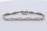 Approx. 3.19ctw Diamond Bracelet In 10k Yellow Gold 8.3 Grams 6 Inch Eb1124rxzsa