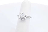3.92cttw Diamond Ring In Platinum 5.2 Grams Size 4.5 Eb0126lrxxzdu