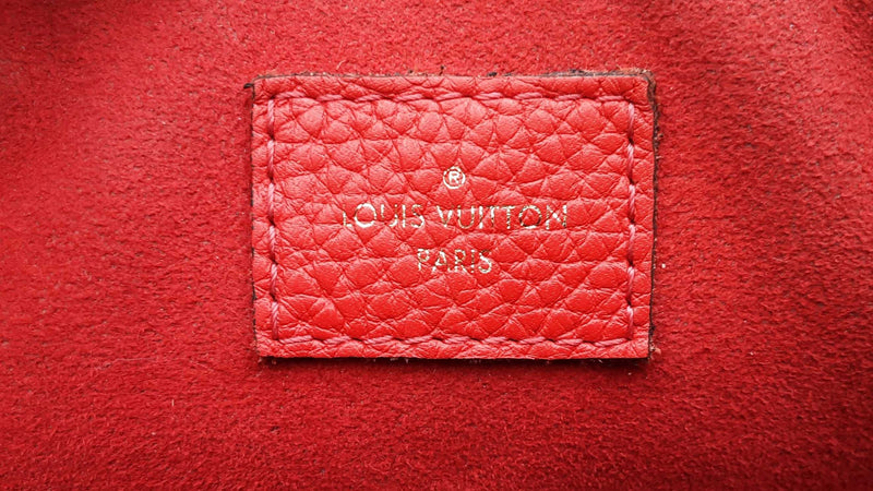 Louis Vuitton Retiro Handbag In Monogram Coated Canvas & Red Leather Fw0625wzxdu