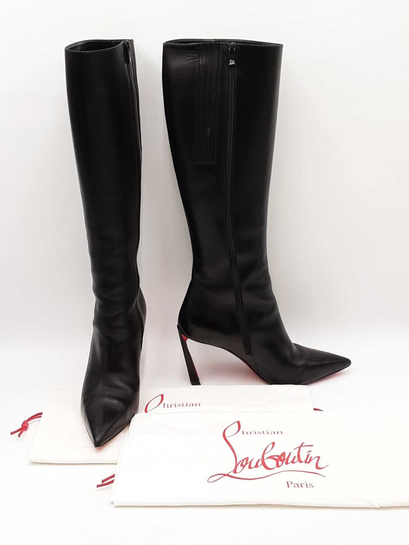 Christian Louboutin Condora Botta 85 Leather Knee Boots Size Eu 42 Fw0625ozxdu