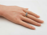 0.27 Cttw Diamond & 10k Yellow Gold Multi Row Cocktail Ring 3.6 Grams Size 7 Fw0726pxzdu