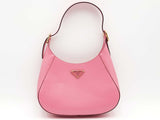 Prada Enamel Triangle Cleo Pink Handbag Aa0126czxsa