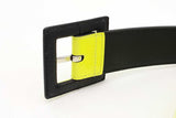 Saint Laurent Neon Green Patent Leather Belt Size 75 Eb0126rxsa