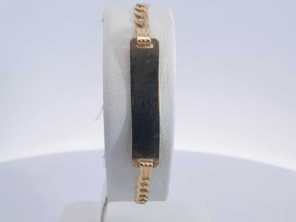 14k Yellow Gold 3g Id Bracelet 6 In Aa0725lwesa
