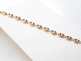 10k Yellow Gold Puffed Mariner Chain Bracelet 10.1 Grams 9 Inch Fw0226pzxdu
