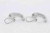 0.64cttw Diamond 14k White Gold J Hoop Earrings 5.4 Grams Eb0626eorsa