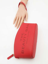 Marc Jacobs The Beauty Bag Wristlet In True Red Pebbled Leather Fw0826wzdu