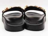 Versace Medusa Chain Slides Black Size 9 Aa0726crsa
