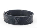 Louis Vuitton Slim Bracelet In Monogram Eclipse Coated Canvas 8 Inch Fw0326loxdu