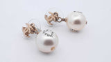 Chanel Cc Faux Pearl Drop Earrings Silver 4.1 Grams Sd0126lcrdu